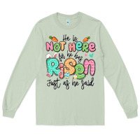 Matcha easter he is not here for he has risen just as he Long Sleeve Tee - LillyAllenDesigns
