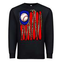 Black leopard baseball flag Premium Sweatshirt - JahusDesignShop