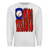 Oatmeal Heather leopard baseball flag Premium Sweatshirt - JahusDesignShop