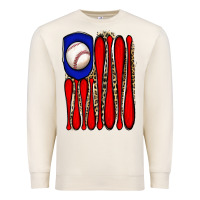 Sandshell leopard baseball flag Premium Sweatshirt - JahusDesignShop