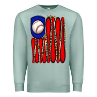 Seafoam leopard baseball flag Premium Sweatshirt - JahusDesignShop
