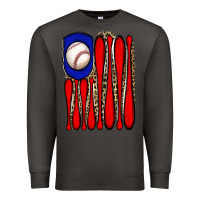 Smoke leopard baseball flag Premium Sweatshirt - JahusDesignShop