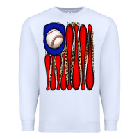 White leopard baseball flag Premium Sweatshirt - JahusDesignShop