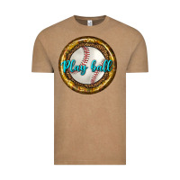 Vintage Coffee baseball with sunflower round earrings Vintage Tee - BundleAndBundleShop