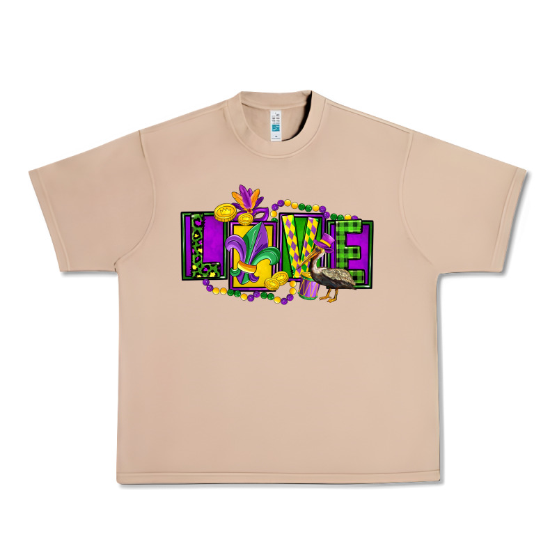 Mardi Gras Love Urban Heavy Tee by FaDigitalArtStudio | Teevron