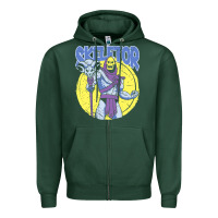 Sports Green skeletor Zipper Hoodie - baoMotion
