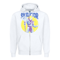 White skeletor Zipper Hoodie - baoMotion