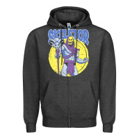 Charcoal Heather skeletor Zipper Hoodie - baoMotion