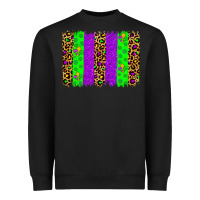 Black mardi gras brush stoke Heavyweight Sweatshirt - JahusDesignShop
