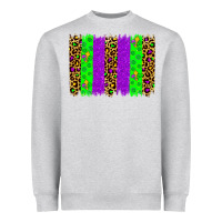 Mardi Gras Brush Stoke Heavyweight Sweatshirt | Teevron