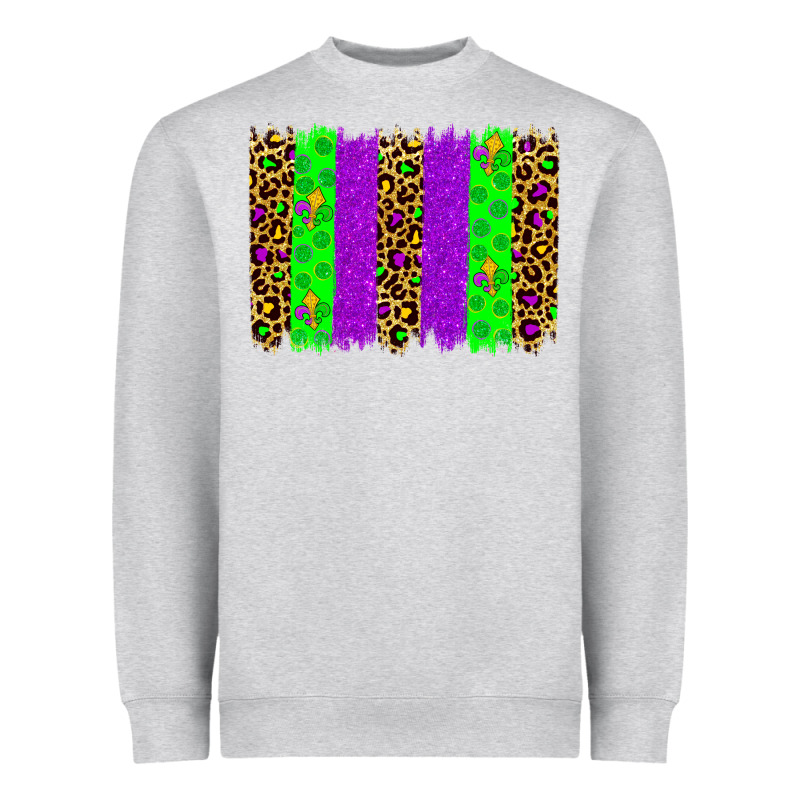 Mardi Gras Brush Stoke Heavyweight Sweatshirt by JahusDesignShop | Teevron