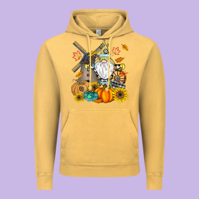 Happy Fall Vintage Hoodie Designed By Cowhidedigitalart