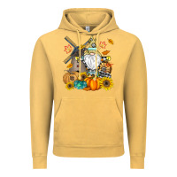 Vintage Mustard Happy Fall Vintage Hoodie - CowhideDigitalArt
