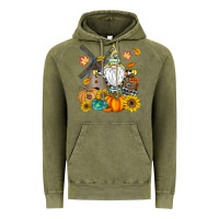 Vintage Olive Happy Fall Vintage Hoodie - CowhideDigitalArt