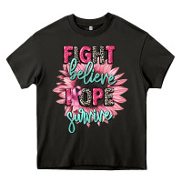 Asphalt fight believe hope survive cancer awareness Heavy Core Tee - CowGirlArtShop