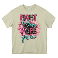Mossy fight believe hope survive cancer awareness Heavy Core Tee - CowGirlArtShop