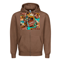 Chestnut football cactus sunflower Zipper Hoodie - JahusDesignShop