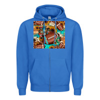 True Royal football cactus sunflower Zipper Hoodie - JahusDesignShop