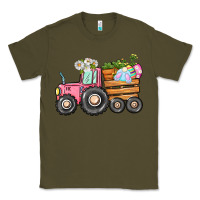 Army Green Easter bunny tractor Classic Tee - CowGirlArtShop