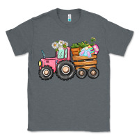Charcoal Heather Easter bunny tractor Classic Tee - CowGirlArtShop