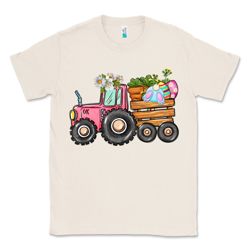 Easter Bunny Tractor Classic Tee by CowGirlArtShop | Teevron