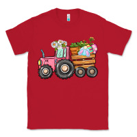 Red Easter bunny tractor Classic Tee - CowGirlArtShop