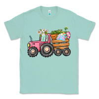 Seafoam Easter bunny tractor Classic Tee - CowGirlArtShop