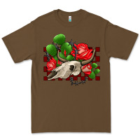 Cacao bullskull rose and cactus olivia Premium Tee - OliviaCreatesArt