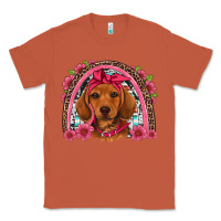 Copper dachshund puppy floral rainbow Classic Tee - Artiststas
