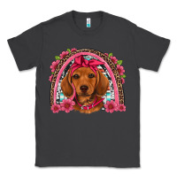 Smoke dachshund puppy floral rainbow Classic Tee - Artiststas