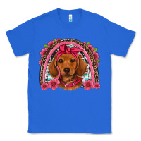 True Royal dachshund puppy floral rainbow Classic Tee - Artiststas