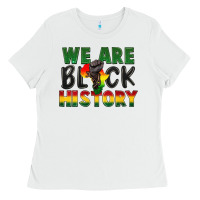 White We are black history Ladies Tee - FaDigitalArtStudio