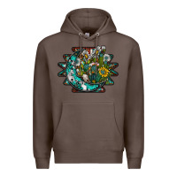 Coffee aztec moon Premium Hoodie - SublimationCraftShop