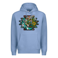 Colony Blue aztec moon Premium Hoodie - SublimationCraftShop