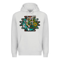 Dove Grey aztec moon Premium Hoodie - SublimationCraftShop