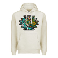 Oatmeal Heather aztec moon Premium Hoodie - SublimationCraftShop