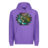 Purple aztec moon Premium Hoodie - SublimationCraftShop