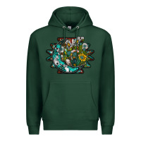 Sports Green aztec moon Premium Hoodie - SublimationCraftShop