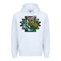 White aztec moon Premium Hoodie - SublimationCraftShop