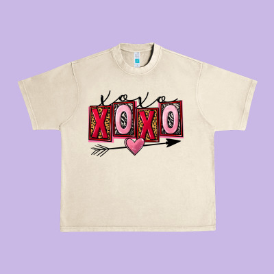 Xoxo Love Urban Heavy Tee Designed By Fadigitalartstudio