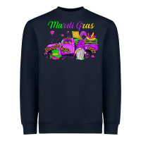Navy mardi gras truck gnome Heavyweight Sweatshirt - JahusDesignShop