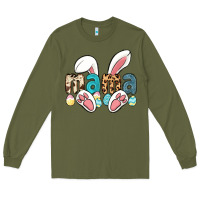 Army Green mama easter Long Sleeve Tee - LillyAllenDesigns