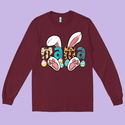 Mama Easter Long Sleeve Tee Designed By Lillyallendesigns