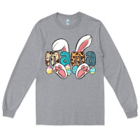 Heather Grey mama easter Long Sleeve Tee - LillyAllenDesigns
