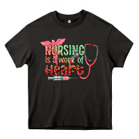 Asphalt Nursing is a work of heart Heavy Core Tee - CowGirlArtShop