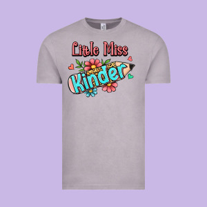 Little Miss Kindergarten Vintage Tee Designed By Ranaportraitstore