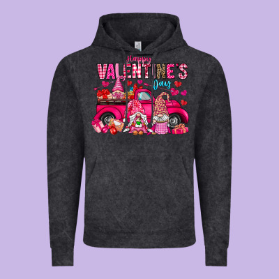 Happy Valentines Day Vintage Hoodie Designed By Cowhidedigitalart