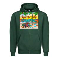 Sports Green summer camping Zipper Hoodie - JahusDesignShop