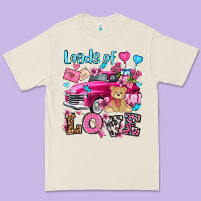 Loads Of Love Valentine's Day Olivia Premium Tee Designed By Oliviacreatesart