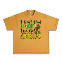 Peanut Butter i don't need luck i've got jesus Urban Heavy Tee - FaDigitalArtStudio